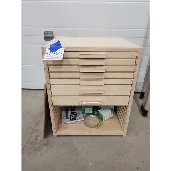 Handmade Wooden Tool Chest with 7 Drawers (17 x 15 x 21)