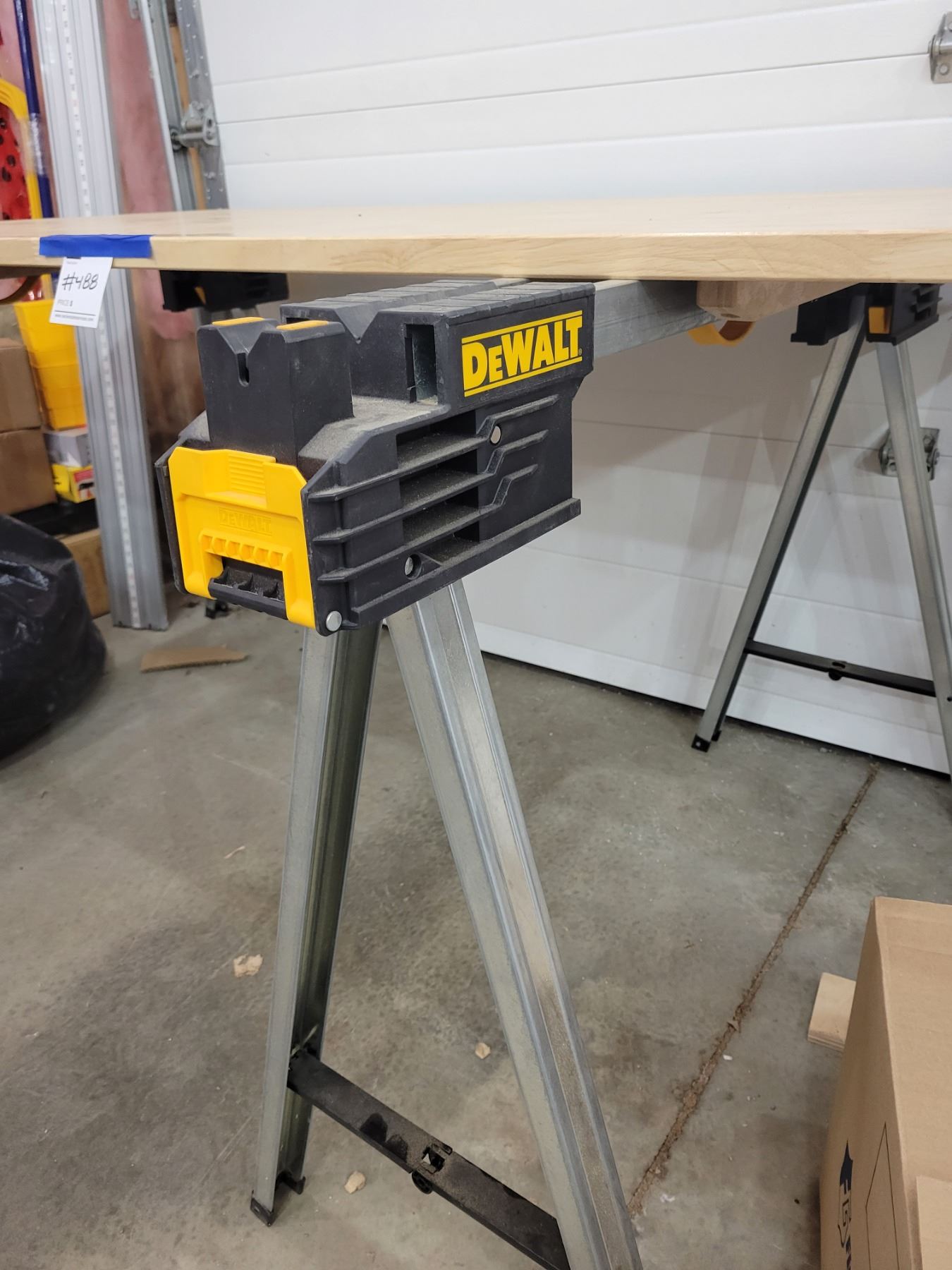 Folding Dewalt Saw Horses with Table Top 59"w x 31.5"d