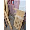 Image 2 : Assorted Wood /Closet Doors / Storage / Wood Rolling Carts