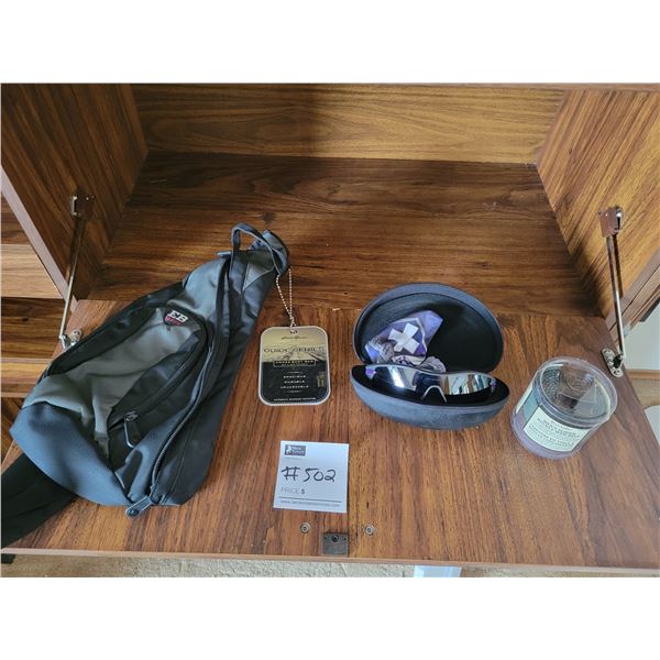 Guide Series Eddie Bower Body Bag/ Oakley Sunglasses with Case & Lee Valley Mens Belt