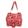 Image 1 : Chanel Red Canvas Logo Tote Bag