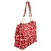 Image 4 : Chanel Red Canvas Logo Tote Bag