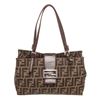 Image 1 : Fendi Brown Canvas Shoulder Bag