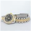 Image 5 : Rolex Ladies 2 Tone Black Diamond Lugs Oyster Perptual Datejust Wristwatch