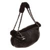 Image 2 : Chanel Black Soft Lambskin Shearling Chain Shoulder Handbag