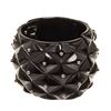 Image 2 : Chanel Black Enamel Stud Cuff Bracelet