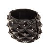 Image 4 : Chanel Black Enamel Stud Cuff Bracelet