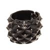 Image 5 : Chanel Black Enamel Stud Cuff Bracelet