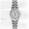 Image 3 : Rolex Stainless Steel White Roman And Gold Diamond Bezel Oyster Perpetual With R