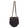 Image 1 : Chanel Navy Blue Denim Vintage Chain Shoulder Handbag