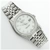 Image 3 : Rolex Mens Stainless Steel Mother Of Pearl Diamond 36MM Datejust Wristwatch