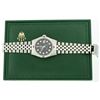 Image 4 : Rolex Mens Stainless Steel Black Diamond & Ruby 36MM Datejust Wristwatch Oyster