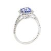 Image 4 : 1.96 ctw Sapphire and Diamond Ring - 14KT White Gold
