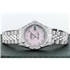 Image 5 : Rolex Ladies Stainless Steel Pink MOP Pyramid Diamond Datejust Wristwatch 26MM W