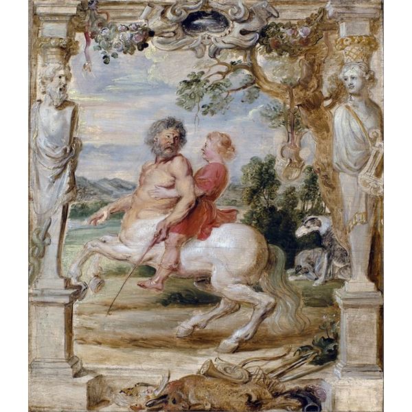 Sir Peter Paul Rubens - Achilles Educated by the Centaur Chiron