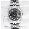 Image 2 : Rolex Mens Stainless Steel Meteorite Diamond 36MM Oyster Perpetual Datejust Wris