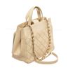 Image 3 : Chanel Cream Caviar Leather Business Affinity Shoulder Bag