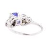 Image 3 : 2.87 ctw Sapphire And Diamond Ring - 14KT White Gold