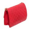 Image 2 : Chanel Red Lambskin Half Flap Shoulder Bag