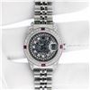 Image 3 : Rolex Ladies Stainless Steel Quickset Meteorite Diamond Lugs Jubilee Datejust Wr