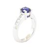 Image 4 : 1.93 ctw Sapphire And Diamond Ring - 14KT White Gold