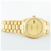 Image 4 : Rolex Mens 18K Yellow Gold Champagne Index Quickset President Wristwatch