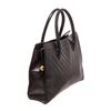 Image 3 : Chanel Black Leather Double Handle Tote Bag