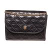 Image 1 : Chanel Black Caviar Leather Small Chain Flap Bag