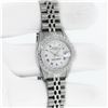 Image 3 : Rolex Stainless Steel White Roman And Gold Diamond Bezel Oyster Perpetual With R