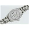 Image 4 : Rolex Stainless Steel White Roman And Gold Diamond Bezel Oyster Perpetual With R