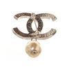 Image 2 : Chanel Silver CC Brooch