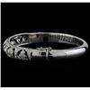 Image 2 : 18KT White Gold 1.67 ctw Diamond Bangle Bracelet