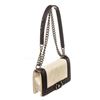 Image 2 : Chanel White Black Patent Leather Small Shoulder Bag