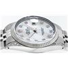 Image 8 : Rolex Mens Stainless Steel Mother Of Pearl Diamond Lugs 36MM Datejust Wristwatch