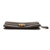 Image 5 : Hermes Black Leather Vintage Courchevel Jet Clutch Bag