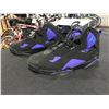 Image 2 : PAIR OF NIKE AIR JORDAN 7 RETRO'S SIZE 10, BLACK & PURPLE WITH BOX