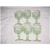 Image 1 : "Daisy" depression tumblers,  green  #2359931