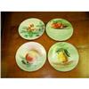 Image 1 : 4 Hand Painted Fruit Plates #2360232