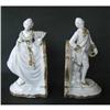 Image 1 : Bookends Figural Japan Colonial White and Gold #2360306