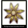 Image 1 : VINTAGE ENAMELED FLOWER BROOCH CJ-11 #2360528