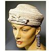 Image 1 : CLASSY VINTAGE BRAIDED LADIES HAT 1950's #13 #2360544