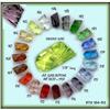 Image 1 : ART DECO CUT GLASS BUTTONS 13 COLORS BTS164-82D#2360555