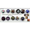 Image 1 : 8 ANTIQUE PAPERWEIGHT BUTTONS c1900 ABT13-23A #2360561
