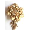 Boucher Violets Brooch w/ 7 Cultured Pearls #2379616