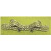 14K White Gold Victorian Style Filigree Brooch #2379643