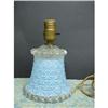 Image 1 : 20's DECO PRESSED GLASS BOUDOIR LAMP #2379687