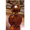 Image 1 : Gorgeous Faceted Amber Colored Crystal Scent #2380148