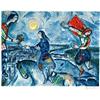 MARC CHAGALL LOVERS OVER PARIS SIGNED S/N LITHO#2380251