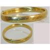 Art deco GOld fill Fancy hinged signed bracelet#2380259