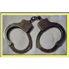 Image 1 : VINTAGE / ANTIQUE AMERICAN HANDCUFFS MARKED #2380514